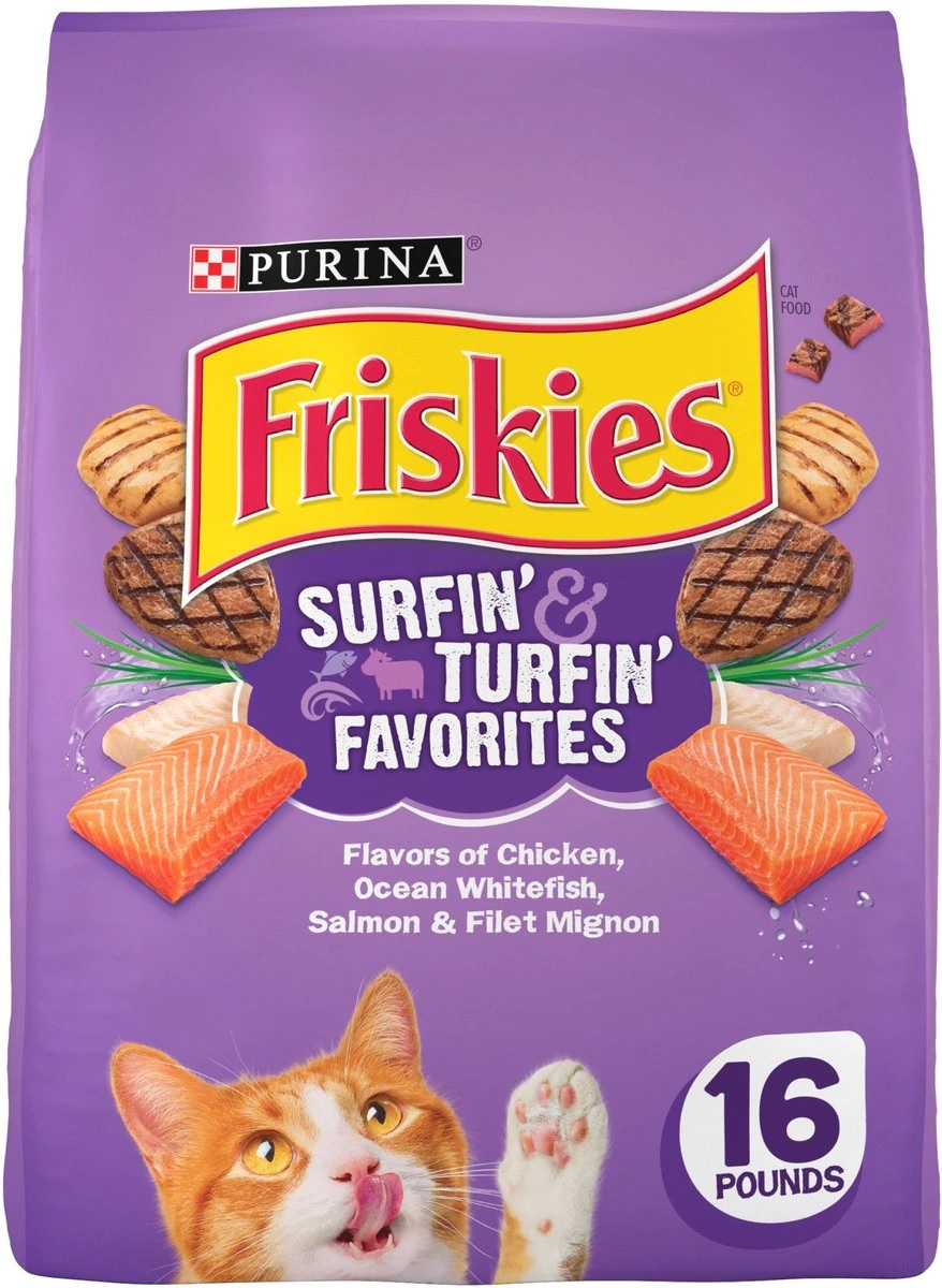 2-1 Friskies Surfin' & Turfin' Favorites Dry Cat Food
